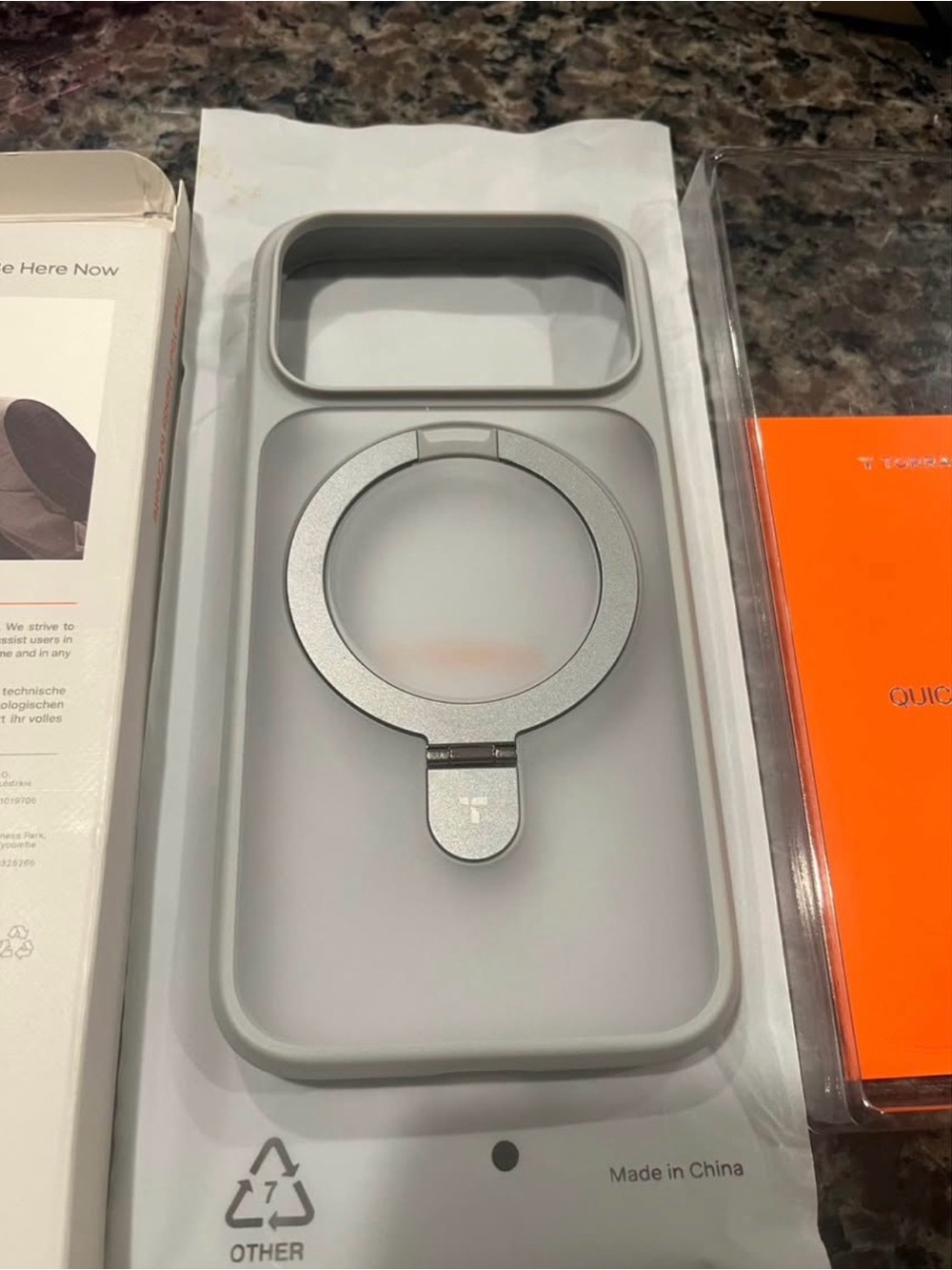 NEW TORRAS Ostand Case for iPhone 17 Pro - Silver Gray